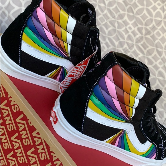 VANS SK8-Hi REISSUE REFRACT TRUE WHITE/MULTI MEN’s - Picture 11 of 16